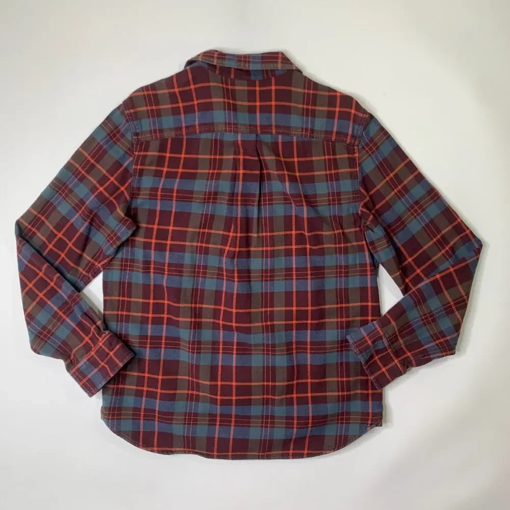 Vintage The North Face Shirt Mens M Medium Mahogany Plaid Valley Twill Flannel